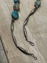 Load image into Gallery viewer, Vintage Navajo style handmade turquoise beaded necklace