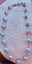 Load image into Gallery viewer, Vintage Sterling Turquoise Inlay Necklace