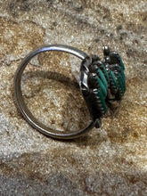 Load image into Gallery viewer, Vintage Zuni needlepoint turquoise ring