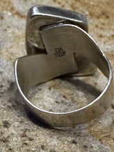 Load image into Gallery viewer, Sterling Silver Green Turquoise Ring