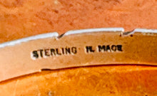 Load image into Gallery viewer, Vintage H. Made Sterling Silver Feather Cuff