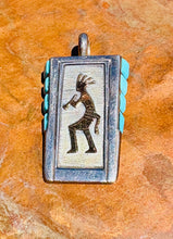 Load image into Gallery viewer, Sterling Silver & 14K Gold Kokopelli Pendant