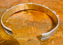Load image into Gallery viewer, Vintage Multi-Stone Inlay Sterling Silver Cuff
