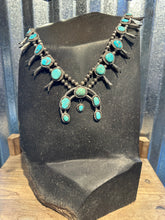 Load image into Gallery viewer, Vintage Turquoise Squash Blossom