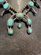 Load image into Gallery viewer, Vintage Turquoise Squash Blossom