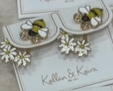 Load image into Gallery viewer, 3-D Front Back Earrings