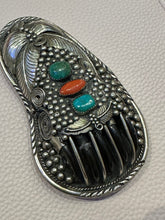 Load image into Gallery viewer, Vintage Navajo Bear Claw Belt Buckle