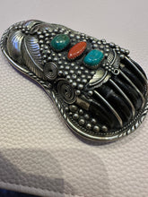 Load image into Gallery viewer, Vintage Navajo Bear Claw Belt Buckle