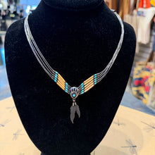 Load image into Gallery viewer, Sterling Silver Liquid Necklace With Bear Paw Pendant