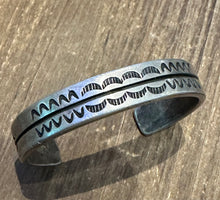 Load image into Gallery viewer, Vintage Sterling Silver Baby Cuff