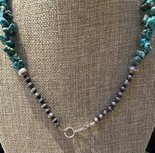 Load image into Gallery viewer, Vintage Navajo Pearl Turquoise Necklace