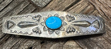 Load image into Gallery viewer, Vintage Sterling & Turquoise Barrette