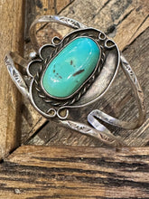 Load image into Gallery viewer, Vintage Green Turquoise Cuff