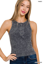 Load image into Gallery viewer, Ribbed Button-up Tank