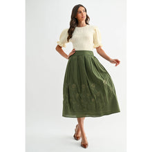 Load image into Gallery viewer, Embroidered Midi Skirt