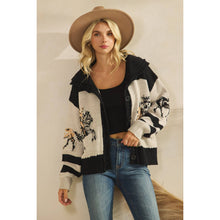 Load image into Gallery viewer, Horse Print Sweater