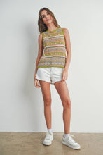 Load image into Gallery viewer, Geo Pattern Knit Top