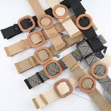 Load image into Gallery viewer, Vintage Braided Square Buckle Belt