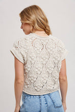 Load image into Gallery viewer, Short Sleeve Knit Sweater