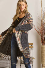 Load image into Gallery viewer, Aztec Fringe Cardigan