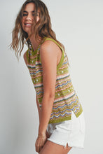 Load image into Gallery viewer, Geo Pattern Knit Top