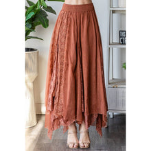 Load image into Gallery viewer, Lace Overlay Midi Skirt