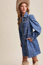 Load image into Gallery viewer, Embroidered Western Shirt Dress