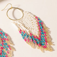 Load image into Gallery viewer, Vaquera Glow Fringe Earrings in Fuchsia Bloom