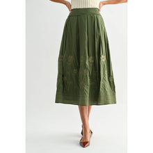 Load image into Gallery viewer, Embroidered Midi Skirt