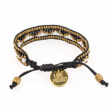 Load image into Gallery viewer, Taj Beaded Bracelet - Black and White