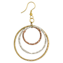Load image into Gallery viewer, Mixed Metal Round Layer Earring