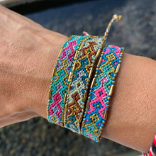 Load image into Gallery viewer, Bali Metallic Friendship Bracelet - Mirage Oasis