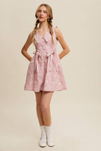 Load image into Gallery viewer, Gingham Floral Mini Dress