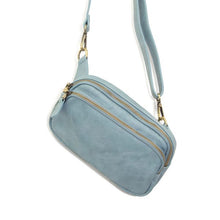 Load image into Gallery viewer, Kylie Double Zip Sling Bag
