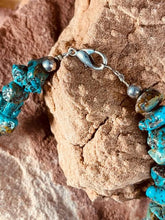 Load image into Gallery viewer, Vintage Chunky Turquoise Nugget necklace