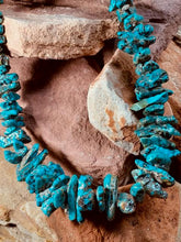 Load image into Gallery viewer, Vintage Chunky Turquoise Nugget necklace