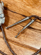 Load image into Gallery viewer, Buffalo Bolo Tie Necklace Signed by artist A. Goldstein