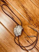 Load image into Gallery viewer, Buffalo Bolo Tie Necklace Signed by artist A. Goldstein