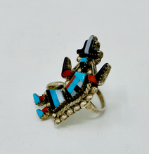 Load image into Gallery viewer, Vintage Zuni Rainbow Man Ring