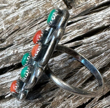 Load image into Gallery viewer, Coral & Turquoise Ring