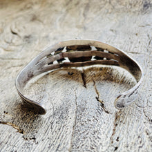 Load image into Gallery viewer, Fred Harvey Era Cuff with a Turquoise Cabochon