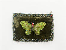 Load image into Gallery viewer, Velvet Coin Purse- ButterFly