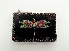 Load image into Gallery viewer, Rectangular Velvet Coin Purse- DragonFly
