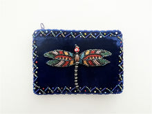 Load image into Gallery viewer, Rectangular Velvet Coin Purse- DragonFly