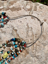 Load image into Gallery viewer, Braided 34" rope. This necklace is knotted and with the ample length, is easy to slip on over your head.