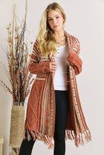 Load image into Gallery viewer, Aztec Fringe Cardigan
