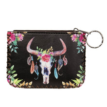 Load image into Gallery viewer, Western Bull Head Hand Stitch Coin Purse
