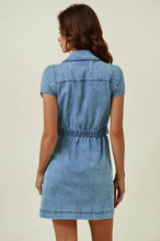 Load image into Gallery viewer, Button Down Denim Midi Dress
