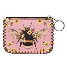 Load image into Gallery viewer, Bee Print Hand Stitch Coin Purse
