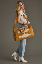 Load image into Gallery viewer, Camel &amp; Cream Aztec Duffel
